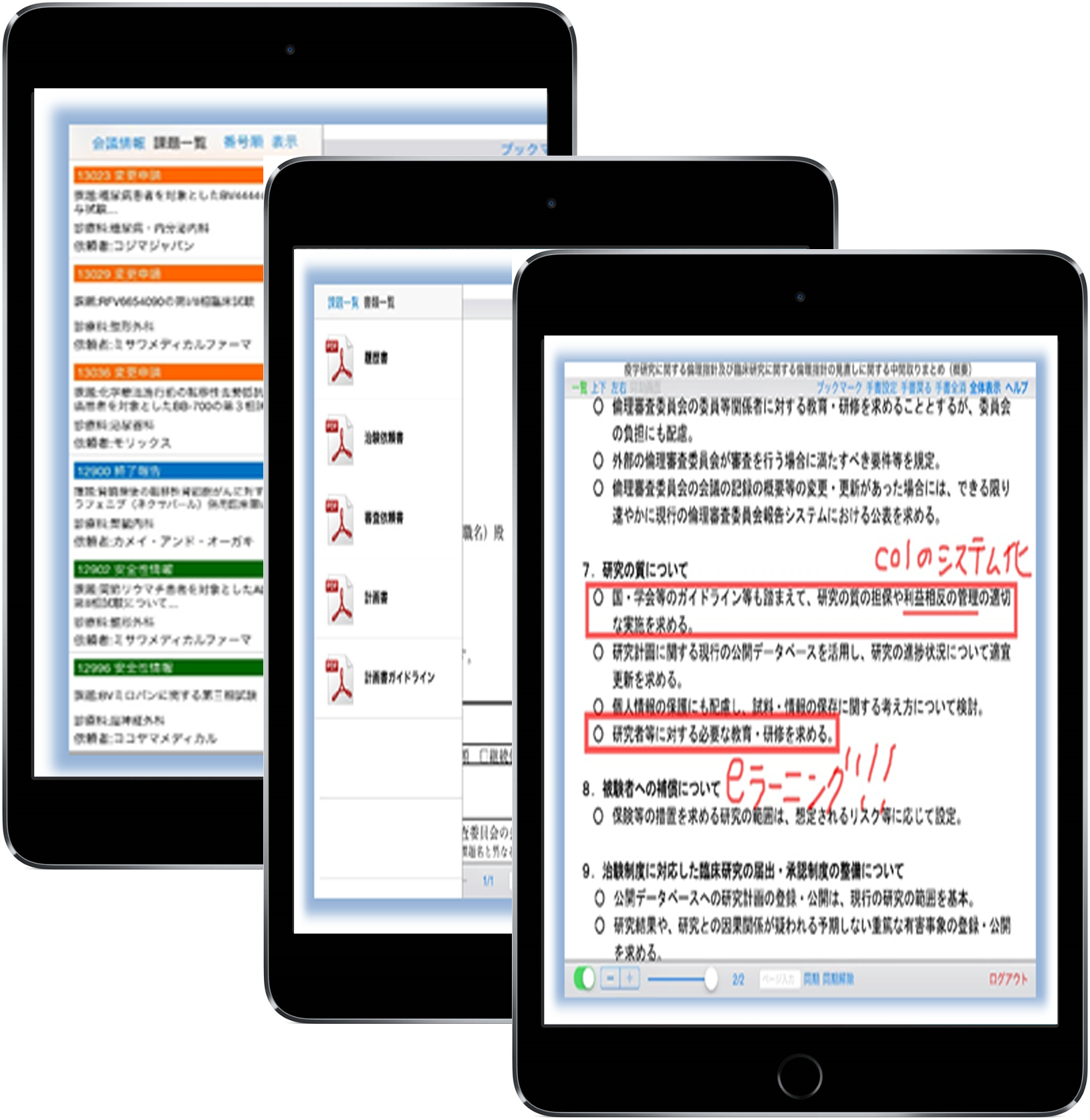 iPad による書類閲覧（オプション）